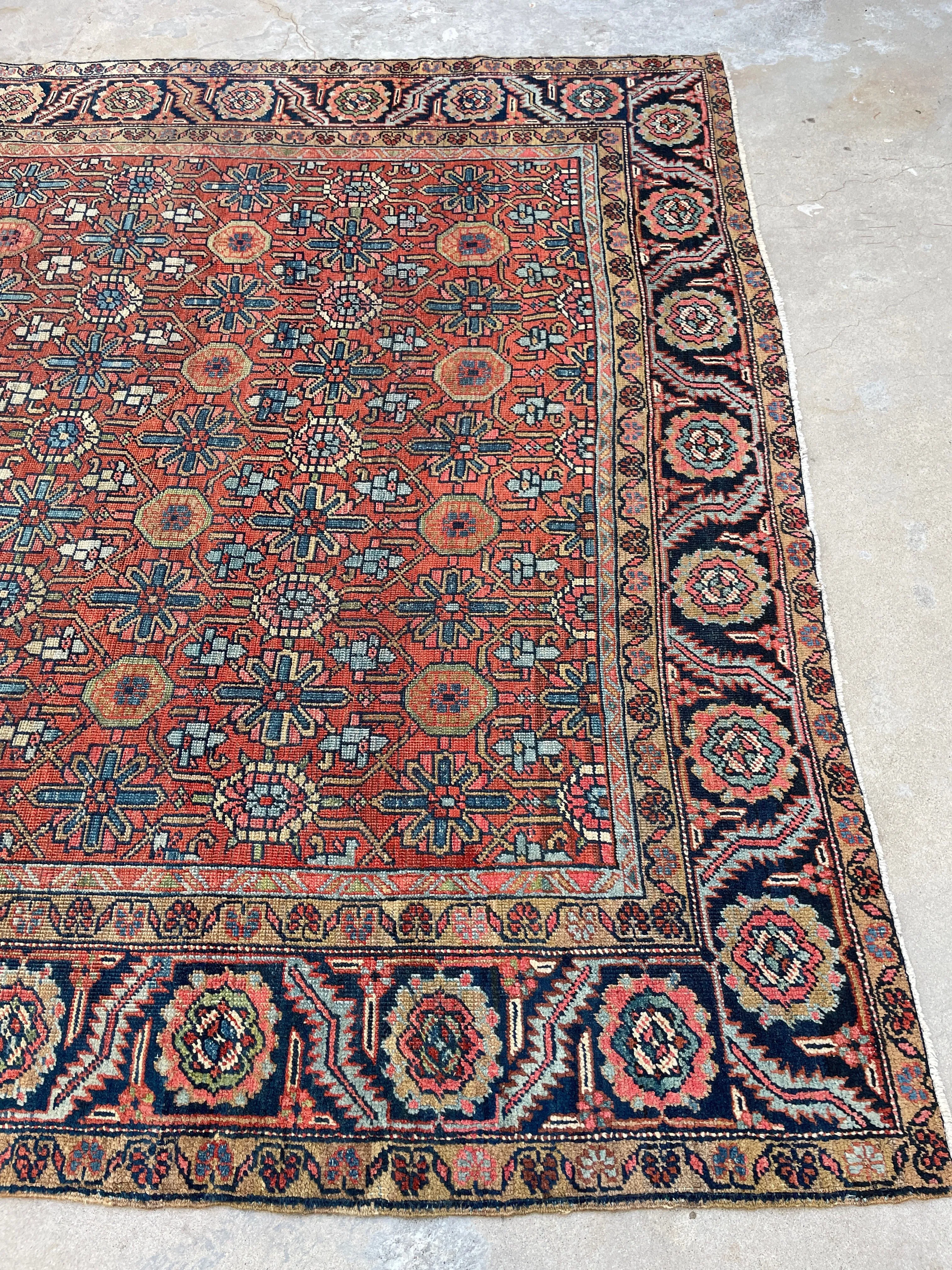 8'8 x 11'8 Antique Persian Heriz rug #2564ML