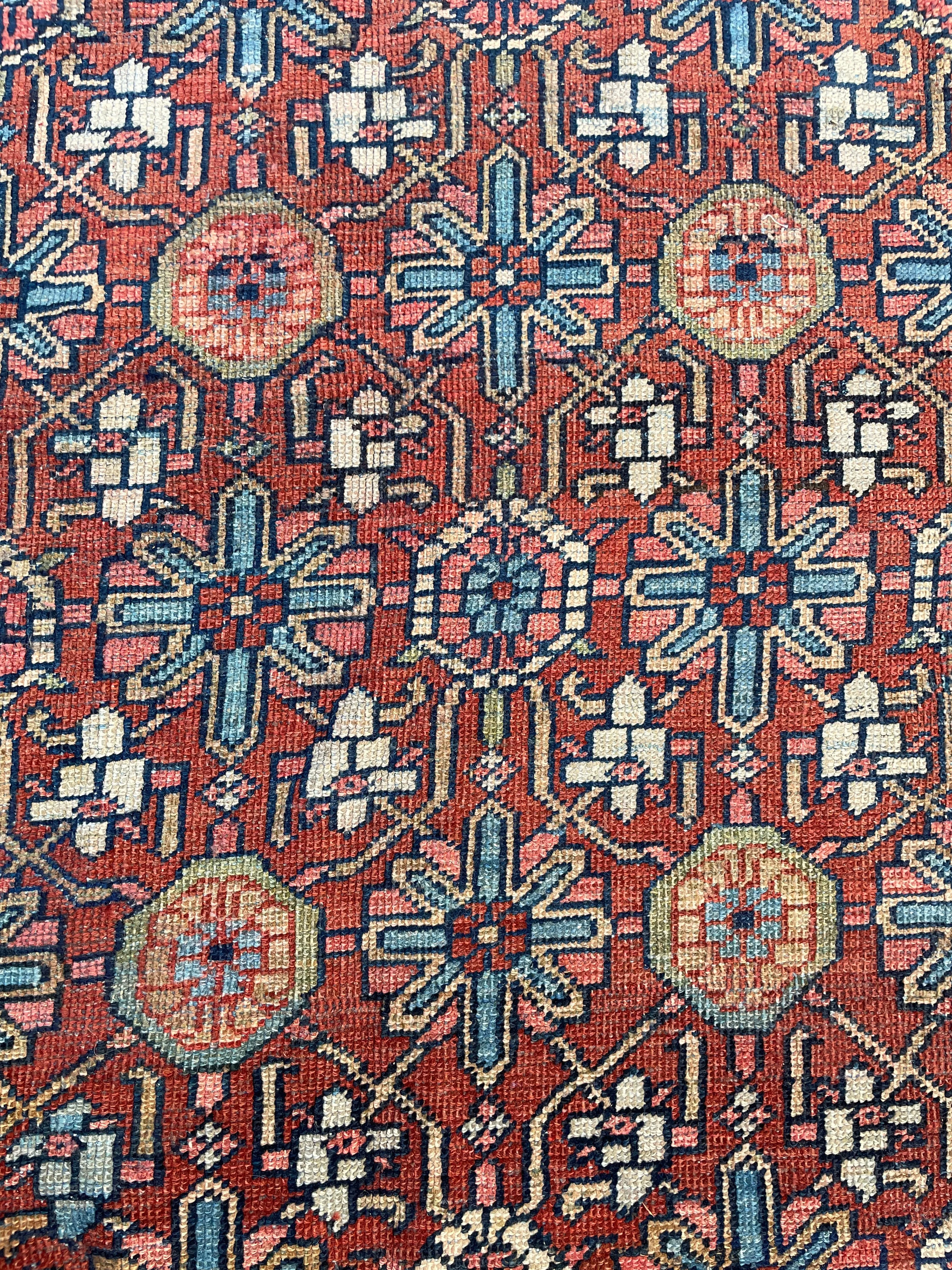 8'8 x 11'8 Antique Persian Heriz rug #2564ML