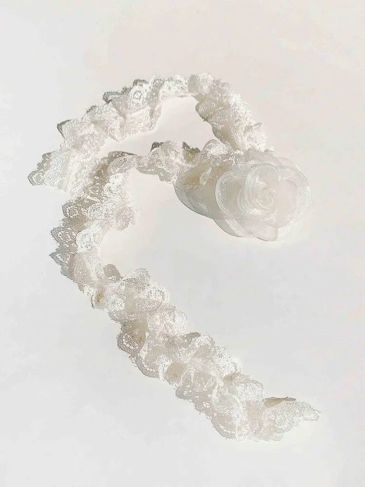 Black Flower Lace Choker