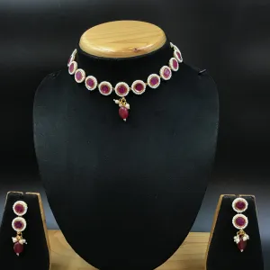 Choker Polki Necklace Set 4878-21