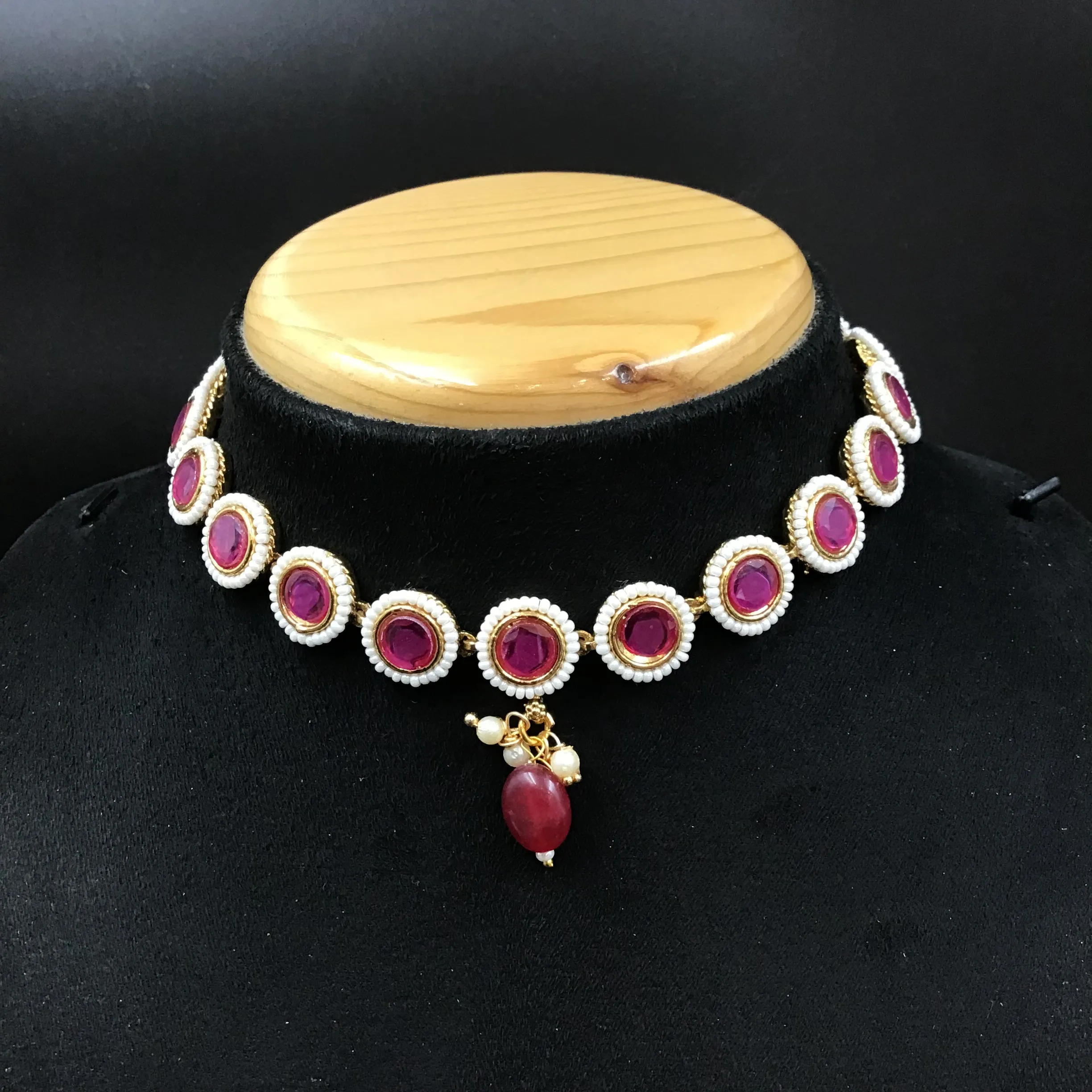 Choker Polki Necklace Set 4878-21