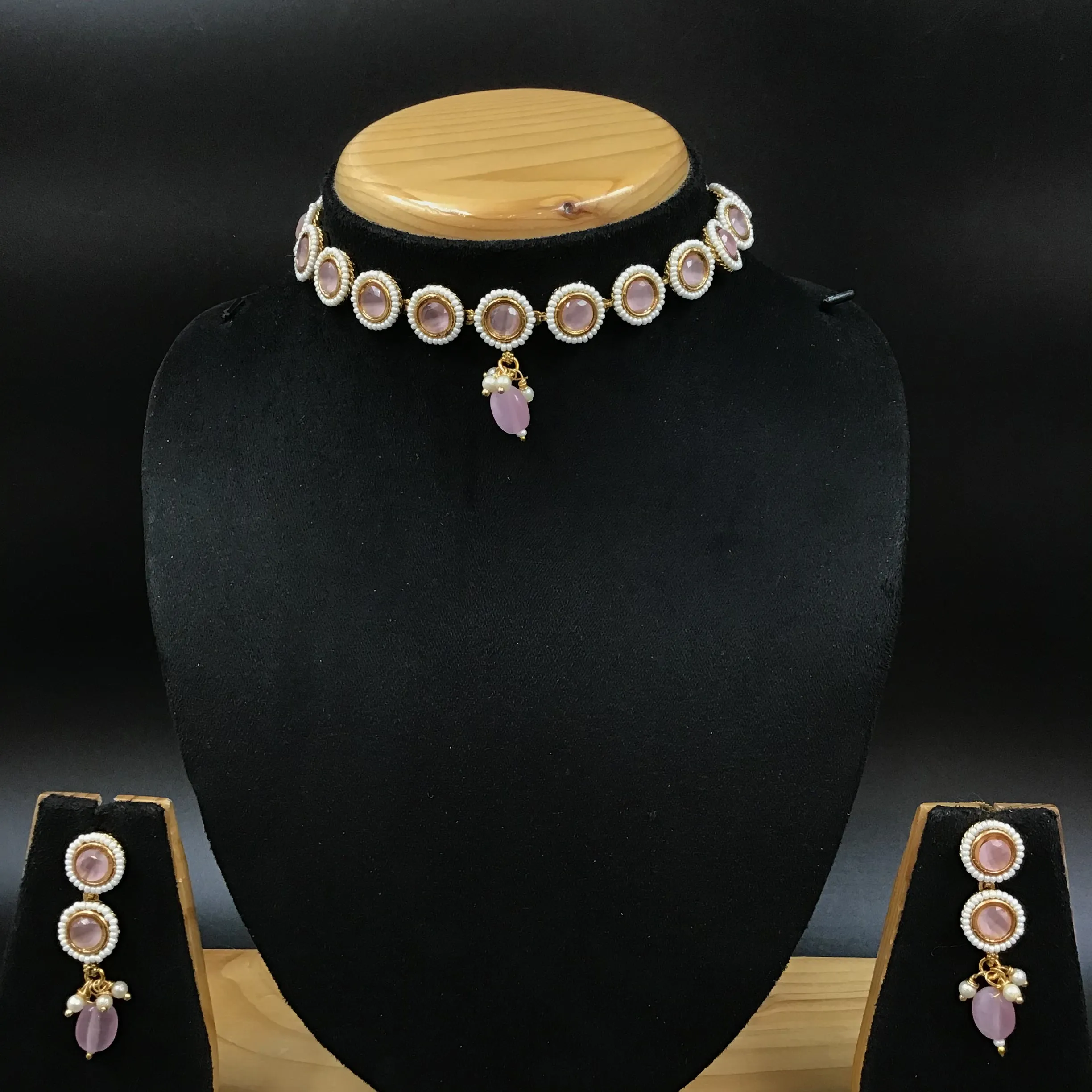 Choker Polki Necklace Set 4878-21
