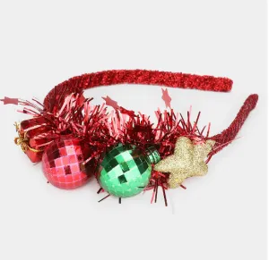 Christmas Gift Mirror Ball Star Headband
