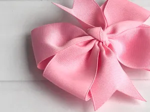 Girls Solid Color Pinwheel Hair Bows