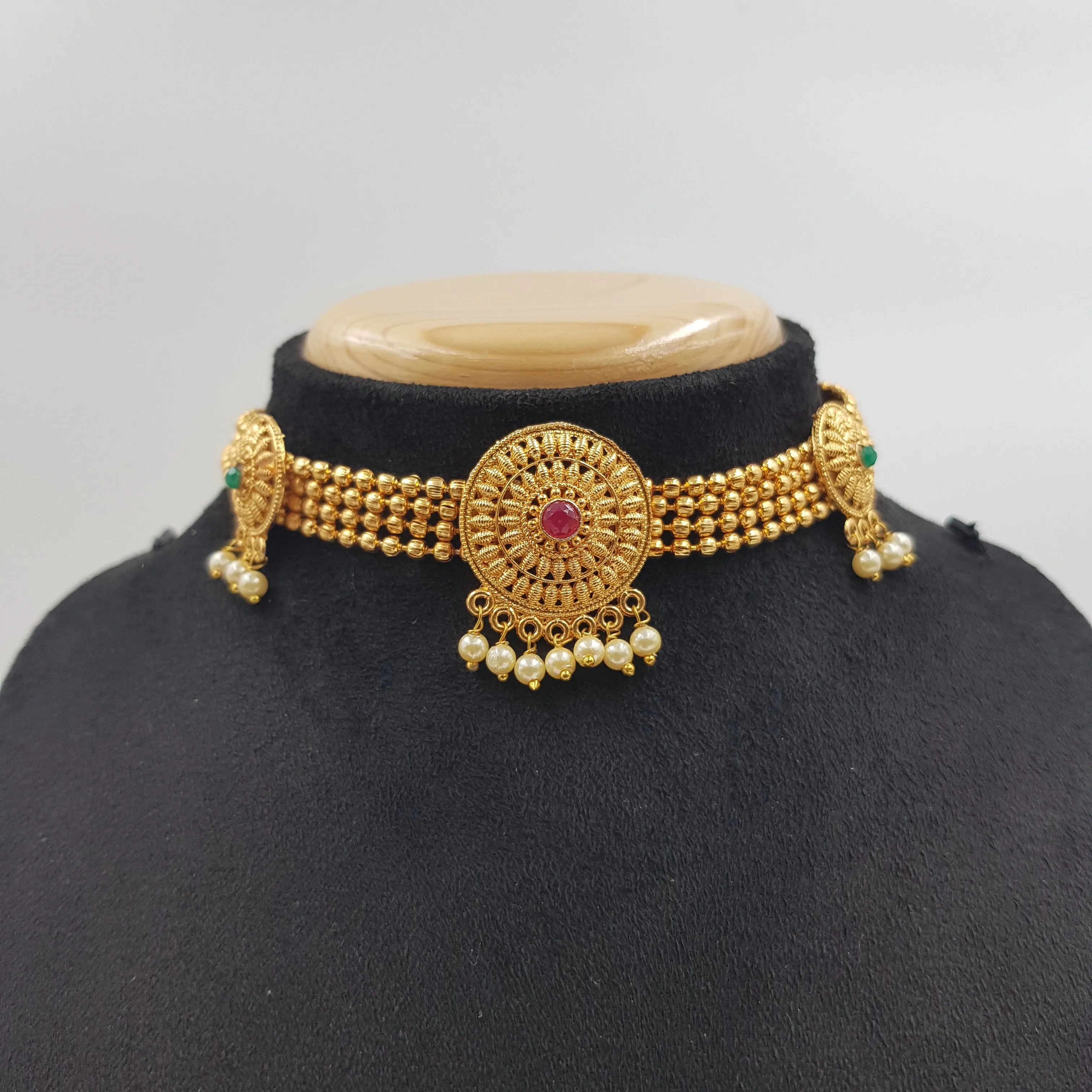 Gold Gold Look Necklace Set 6290-71