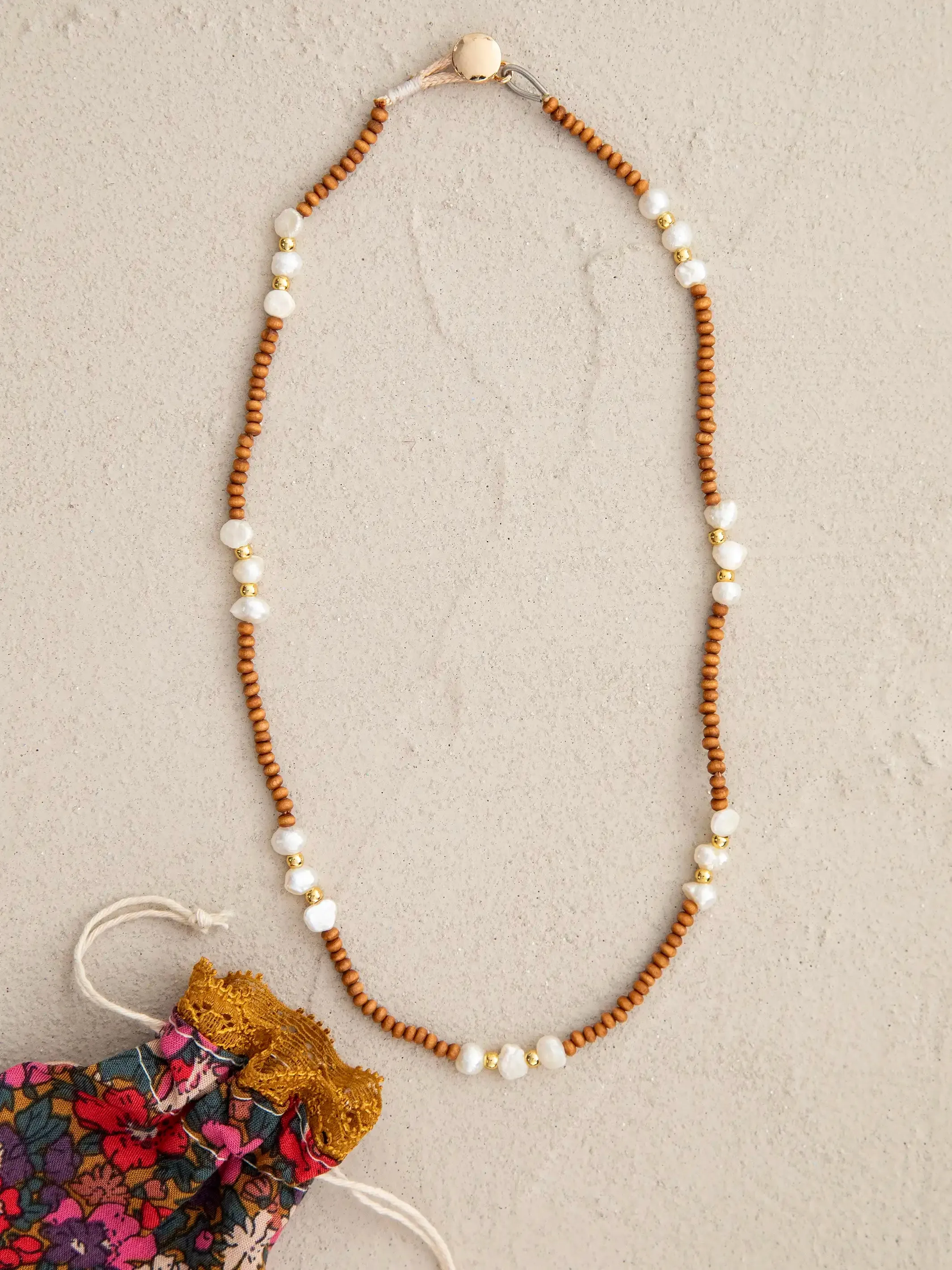 Golden Eye Pearl Choker