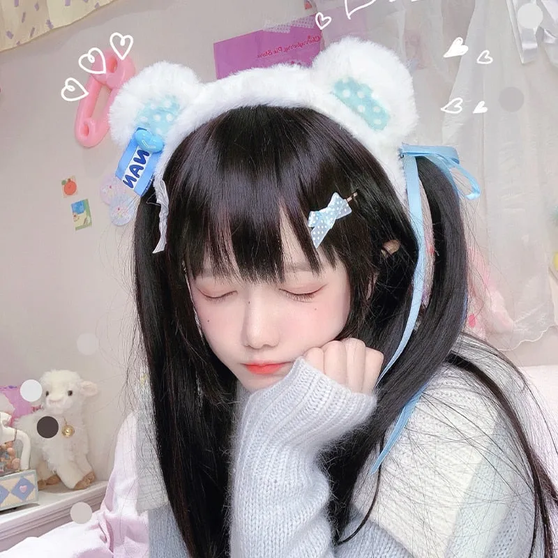 Kawaii Little Milk Bear Headband