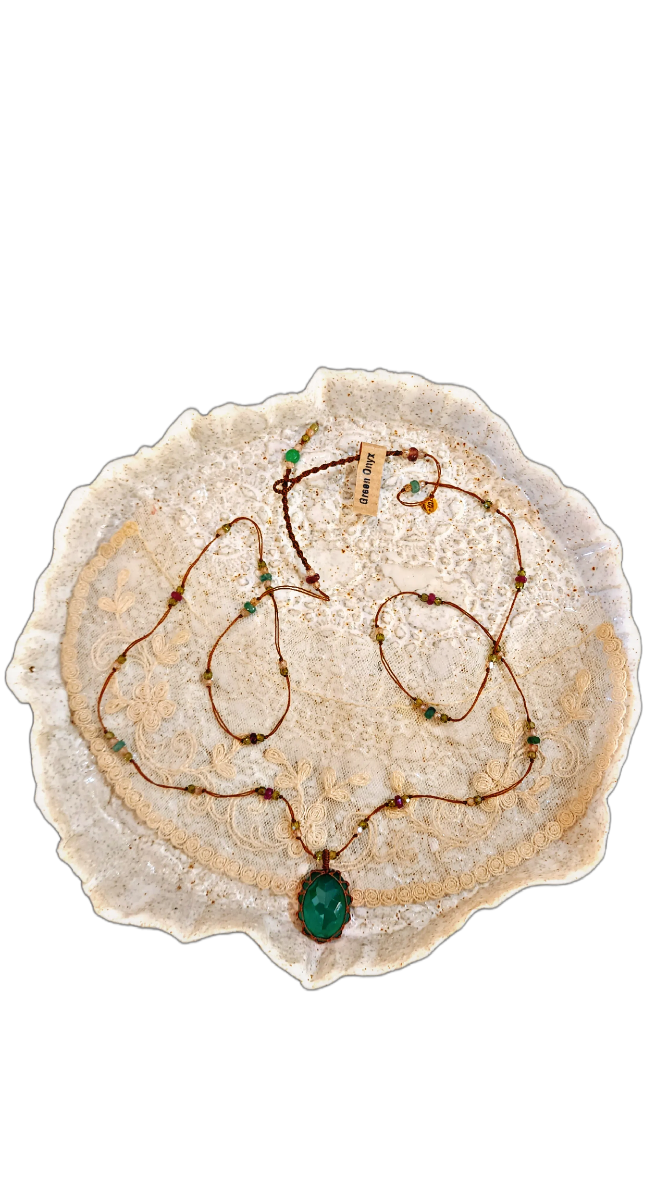 Long Tibetan - Green Onyx