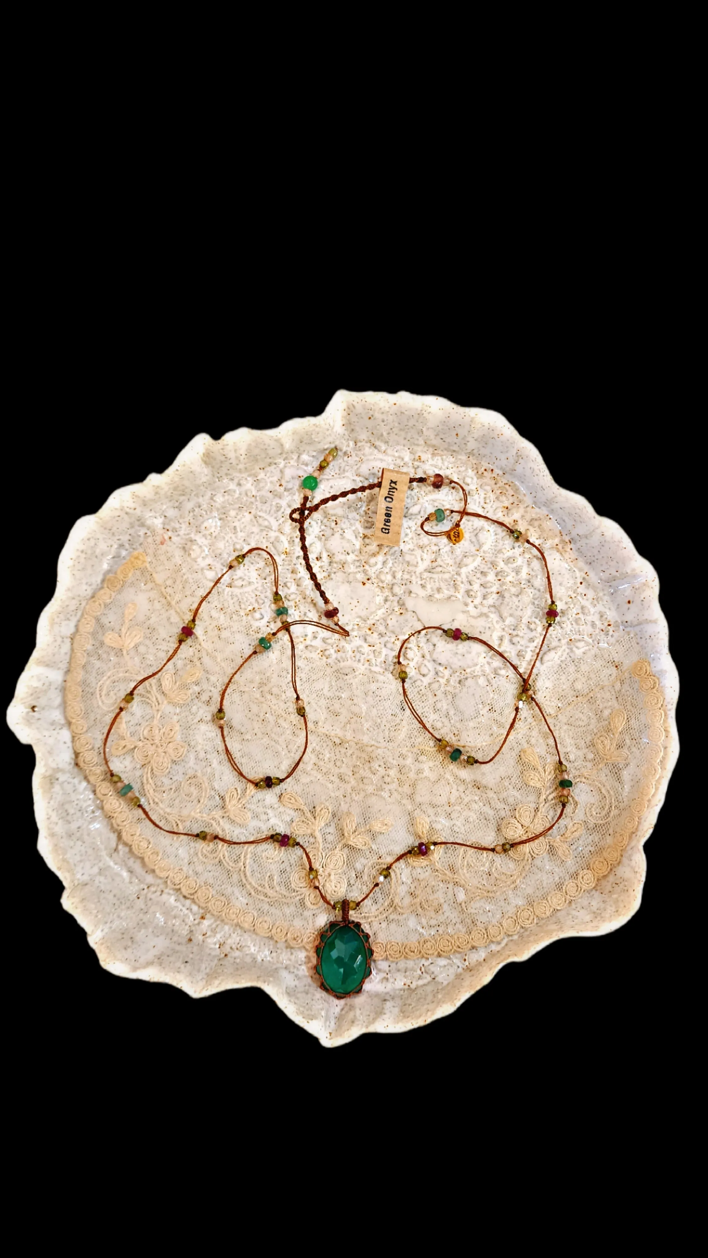 Long Tibetan - Green Onyx
