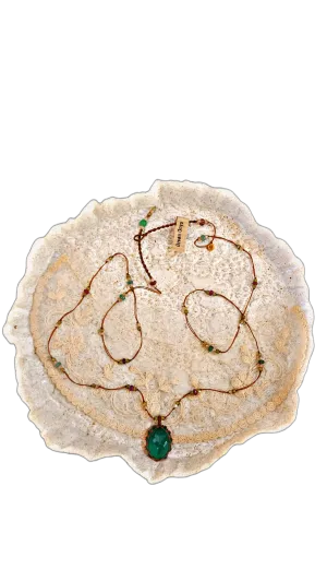 Long Tibetan - Green Onyx