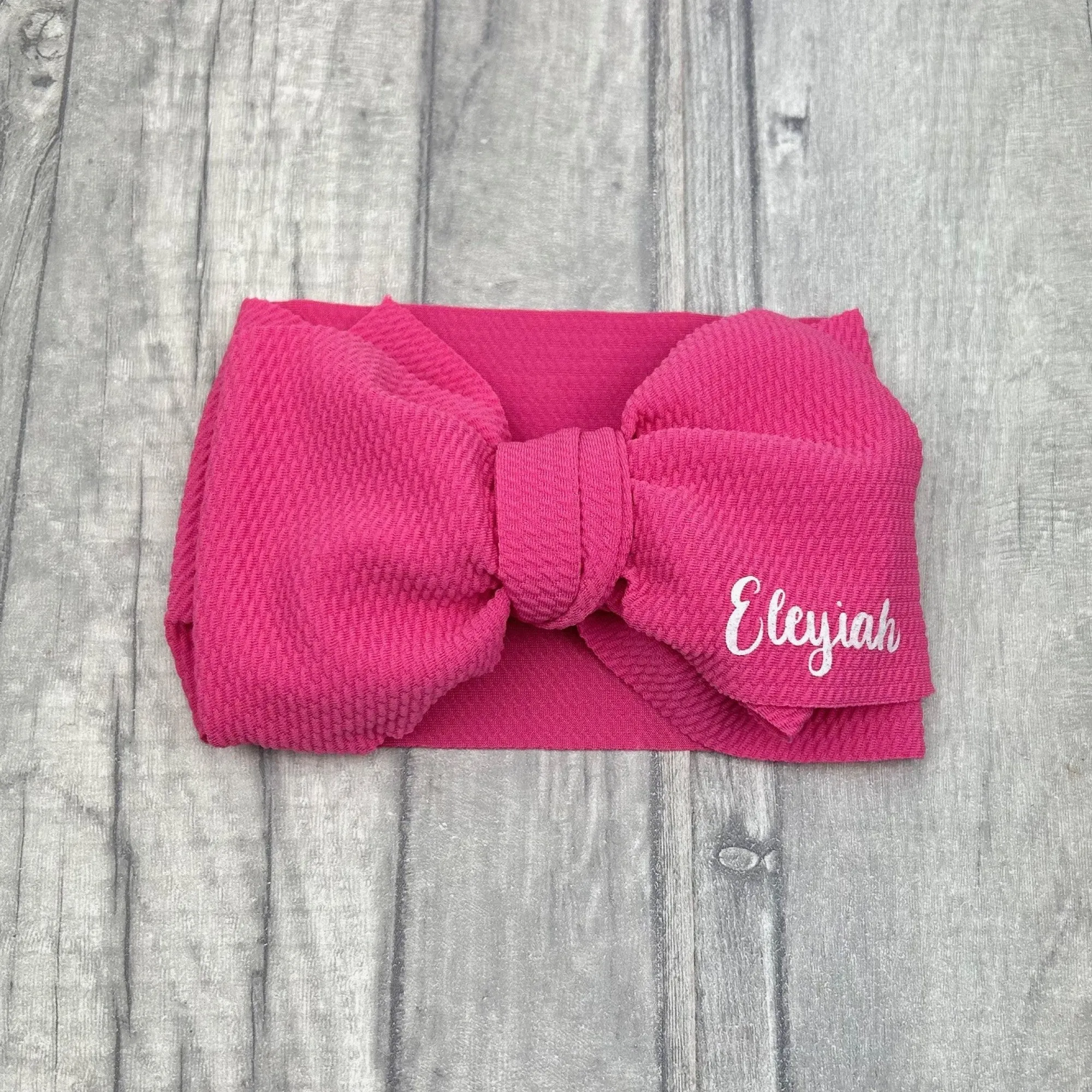Personalised Oversized Bow Baby Girl Headband