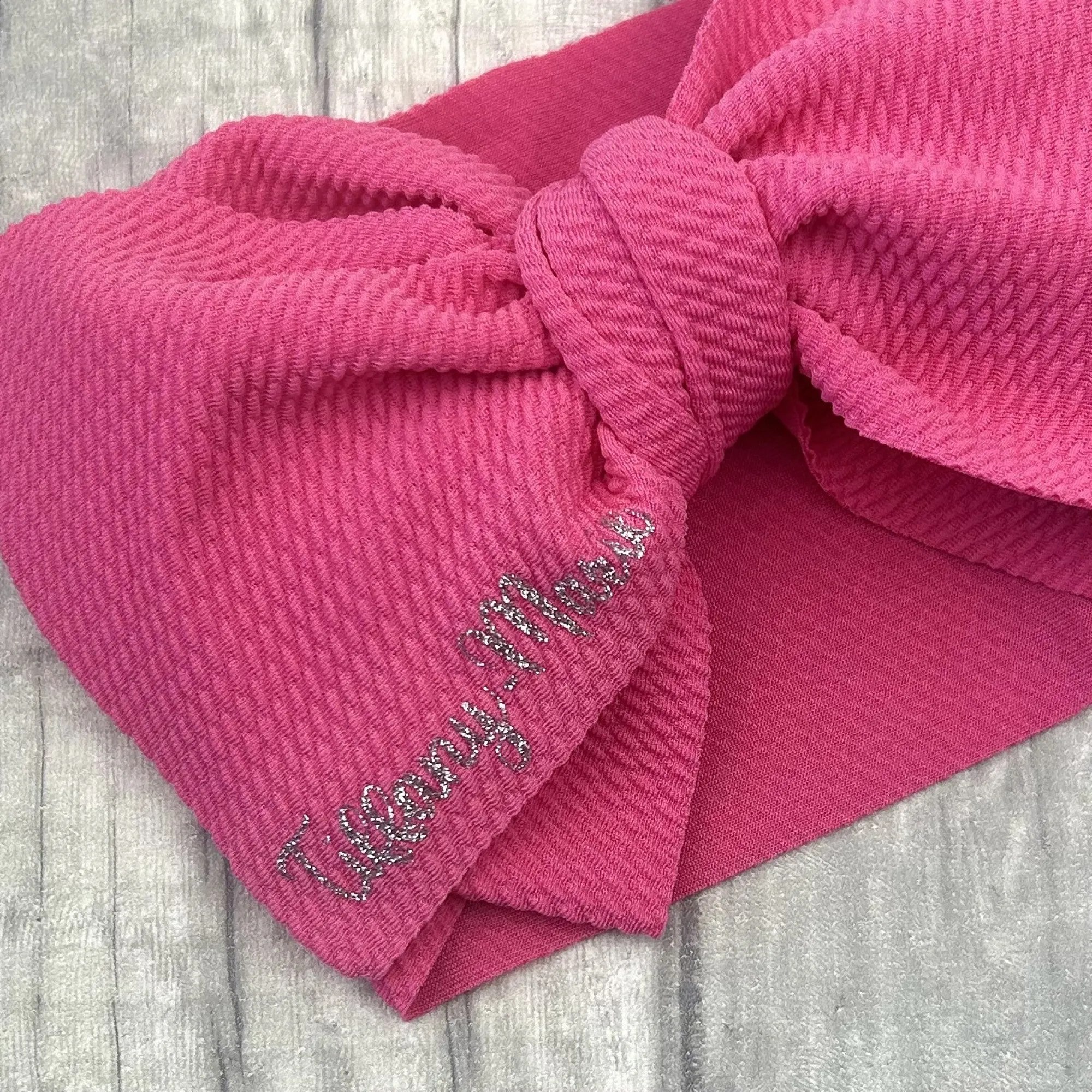 Personalised Oversized Bow Baby Girl Headband