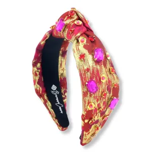 Red & Gold Brushstroke Headband