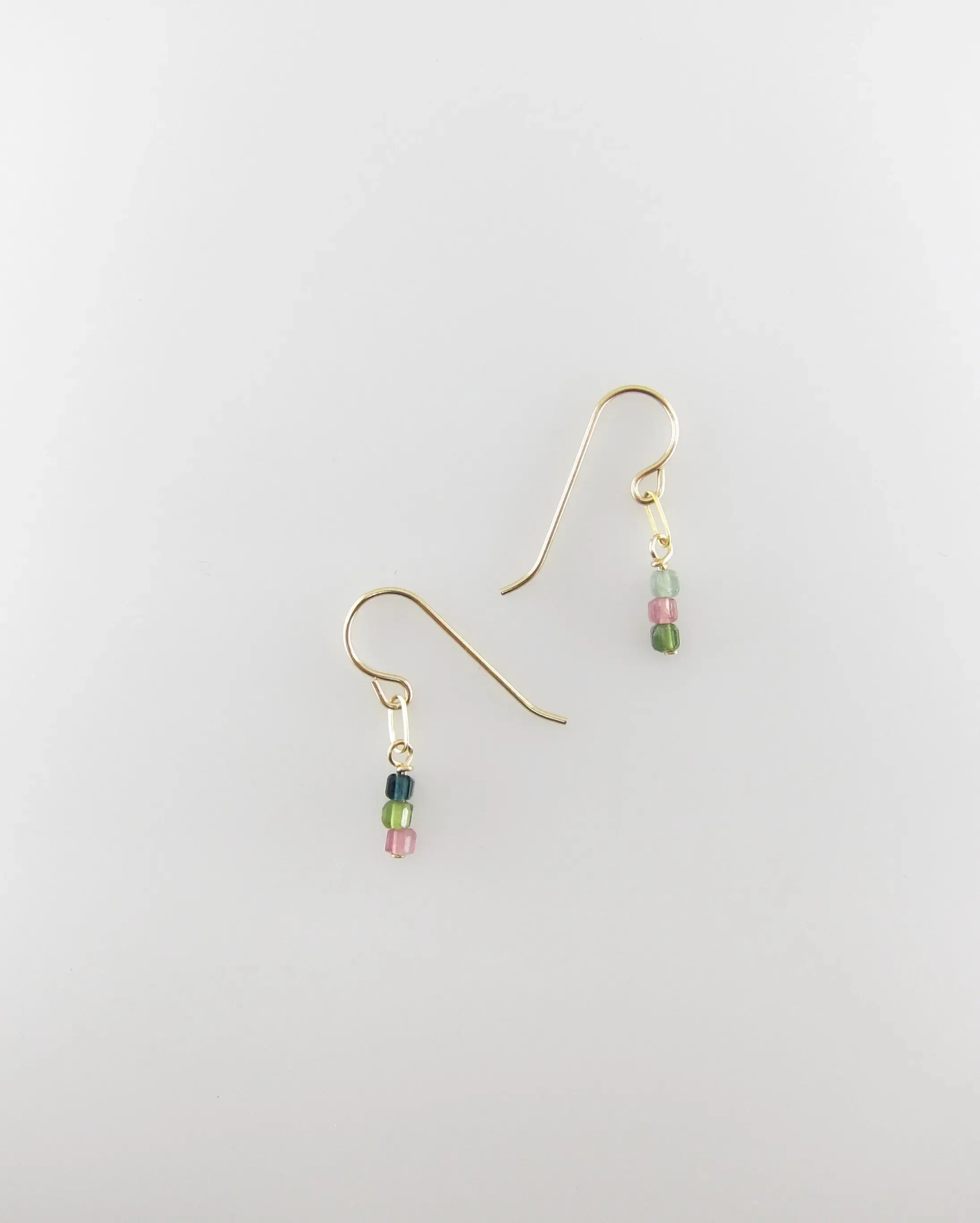 Watermelon Tourmaline Earrings