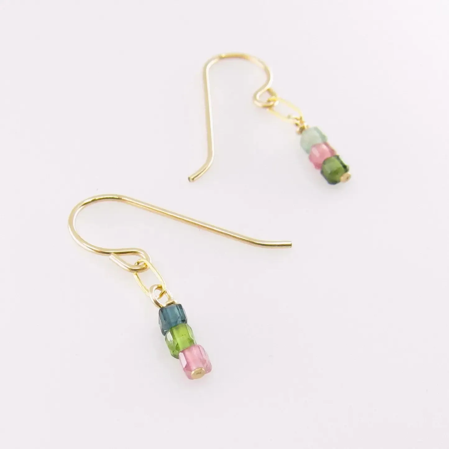 Watermelon Tourmaline Earrings